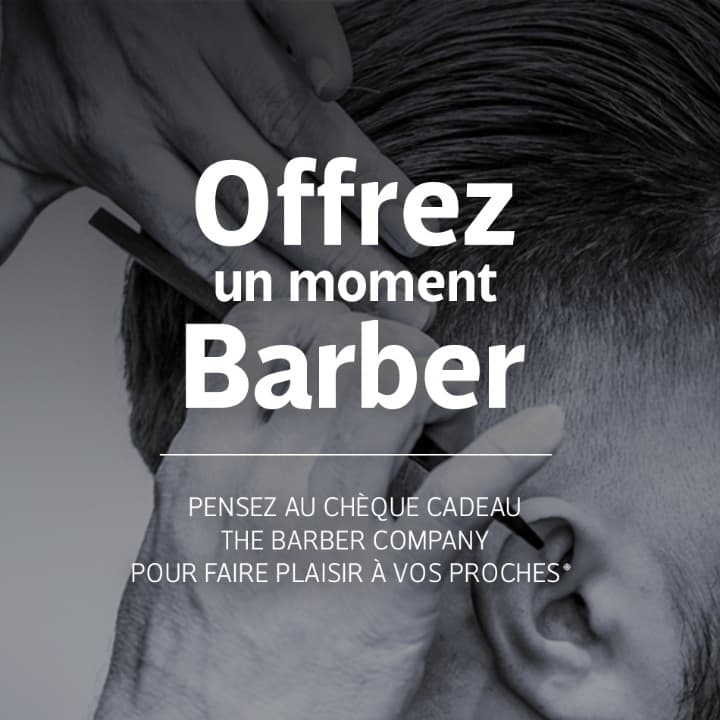 Offrez l’expérience The Barber Company Auxerre avec notre carte cadeau. Rasage traditionnel, taille de barbe, soins premium, coupe homme… L’occasion parfaite de faire plaisir avec un moment coiffure-barbier unique au cœur d’Auxerre. Disponible directement